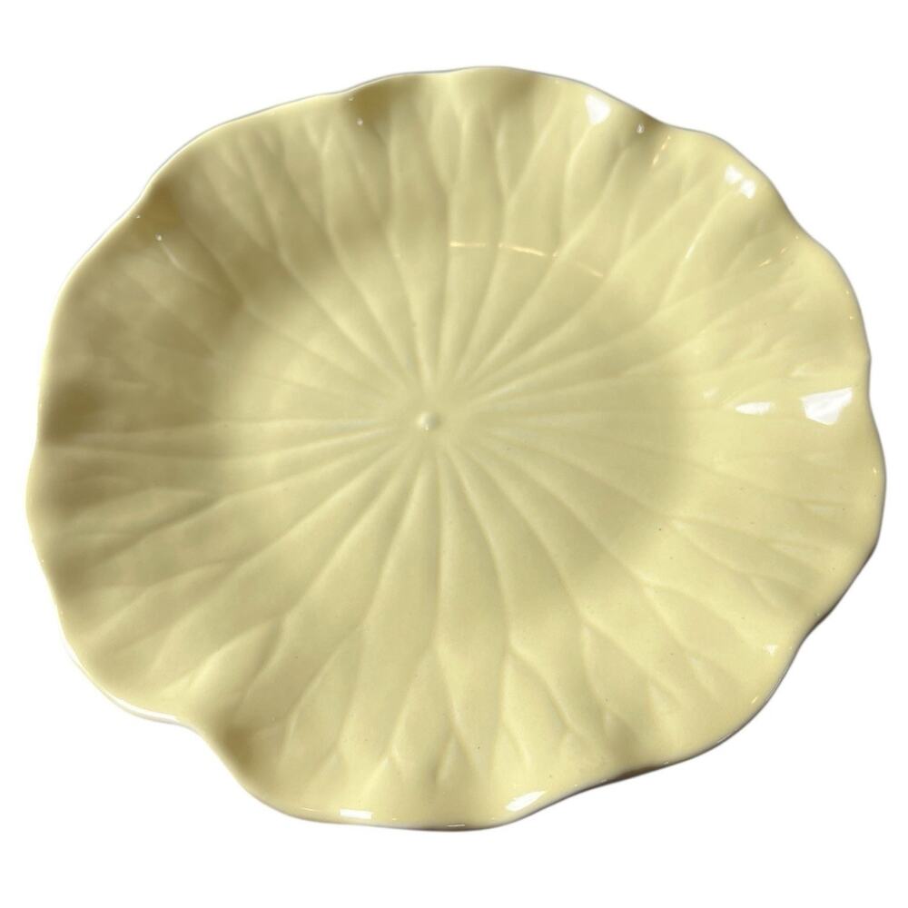Metlox Lotus Poppytrail 8” Luncheon/Salad Plate‎ Peach Yellow Vtg